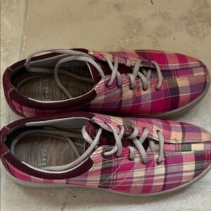 Dansko Pink Plaid Women's Sneakers 38